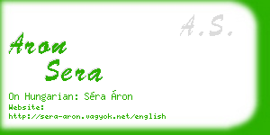 aron sera business card