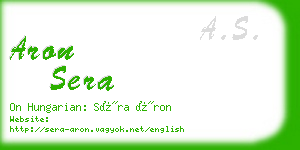 aron sera business card